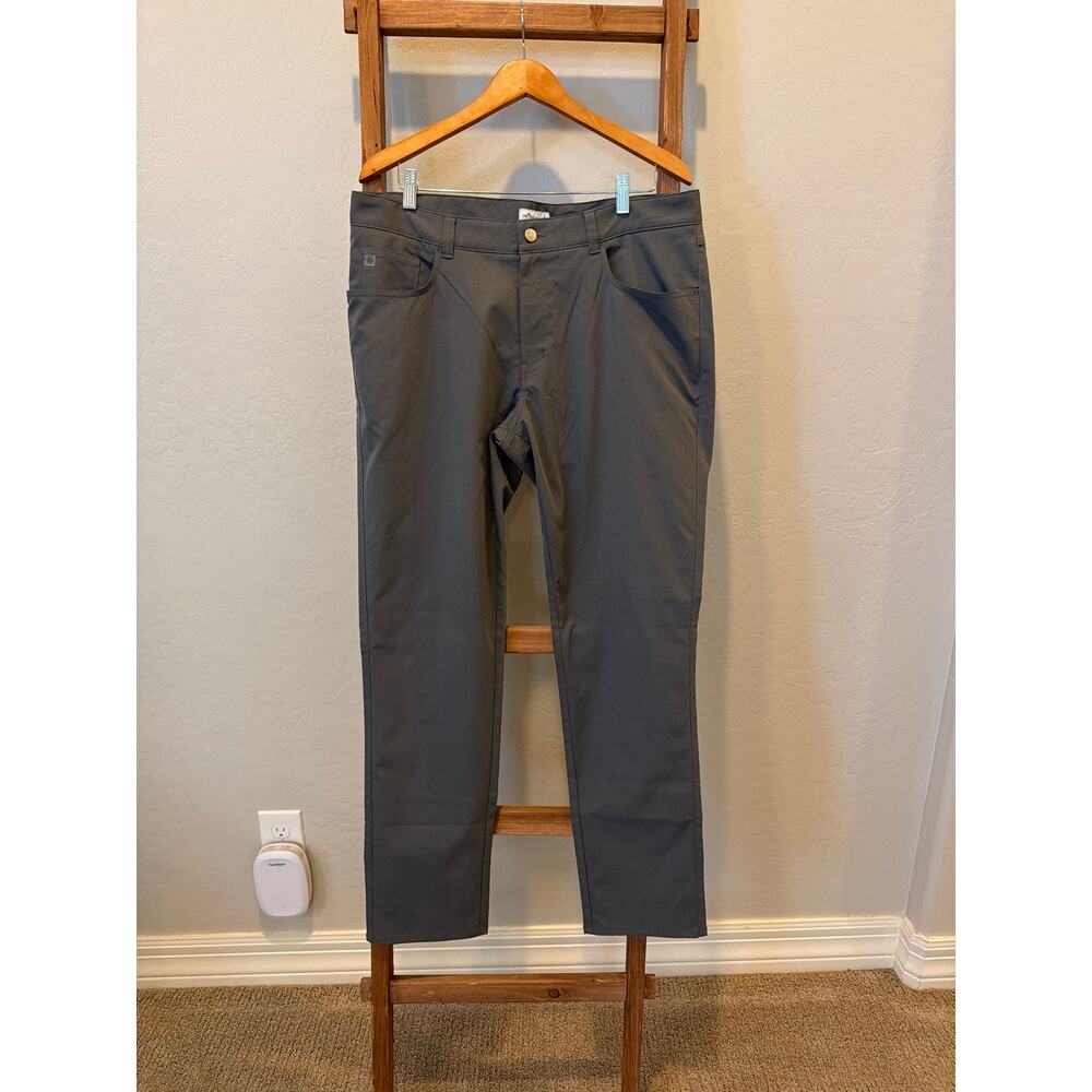 Peter Millar Gray/stone Performance Golf Pants Men’s Size 36x32 - Picture 2 of 6